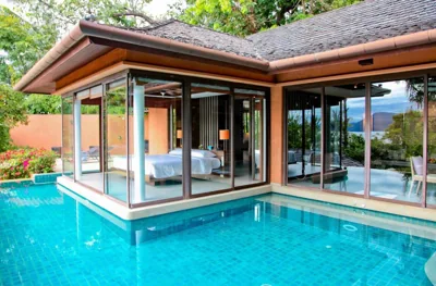 Villa con piscina, 1 camera da letto e vista giardino — Sri Panwa Phuket Luxury Pool Villa Hotel